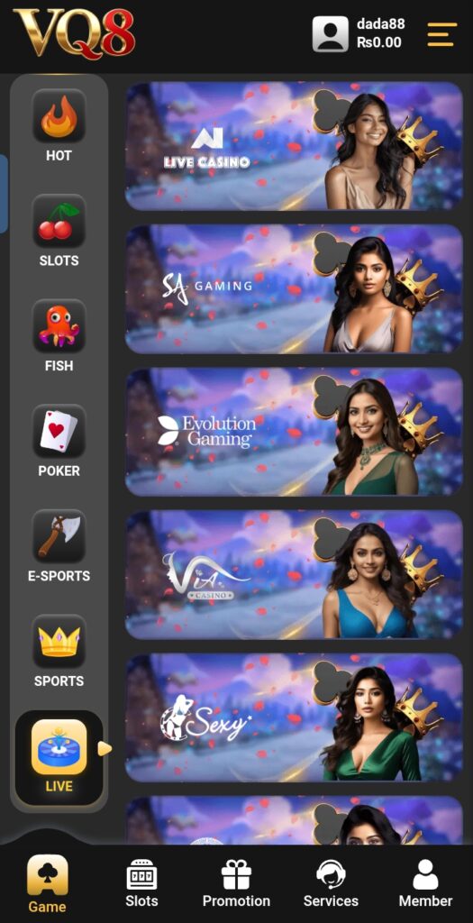 VQ 8 game